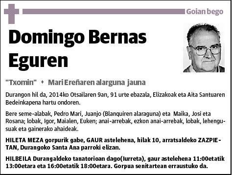 BERNAS EGUREN,DOMINGO