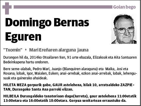 BERNAS EGUREN,DOMINGO