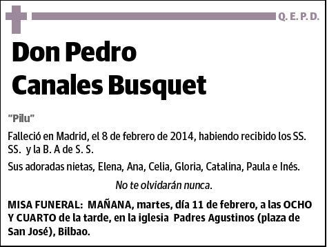 CANALES BUSQUET,PEDRO