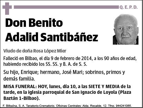 ADALID SANTIBAÑEZ,BENITO