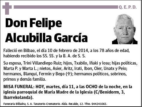 ALCUBILLA GARCIA,FELIPE
