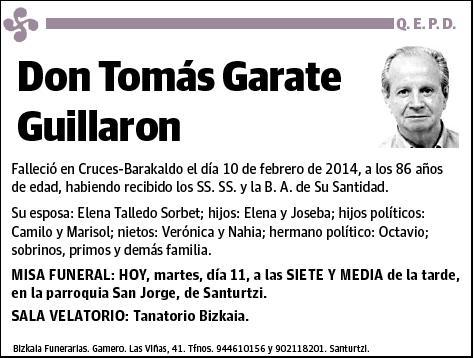 GARATE GUILLARON,TOMAS