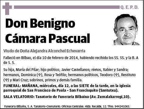 CAMARA PASCUAL,BENIGNO