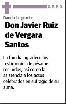 RUIZ DE VERGARA SANTOS,JAVIER