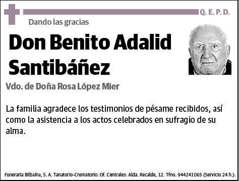 ADALID SANTIBAÑEZ,BENITO