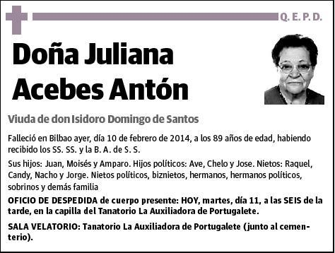 ACEBES ANTON,JULIANA