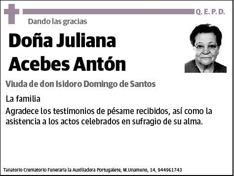 ACEBES ANTON,JULIANA