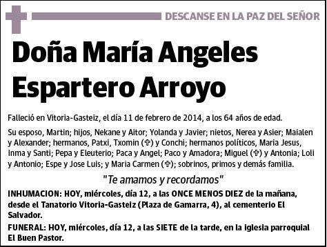 ESPARTERO ARROYO,MARIA ANGELES