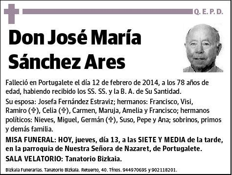 SANCHEZ ARES,JOSE MARIA