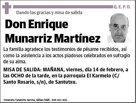 MUNARRIZ MARTINEZ,ENRIQUE