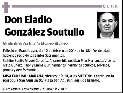 GONZALEZ SOUTULLO,ELADIO