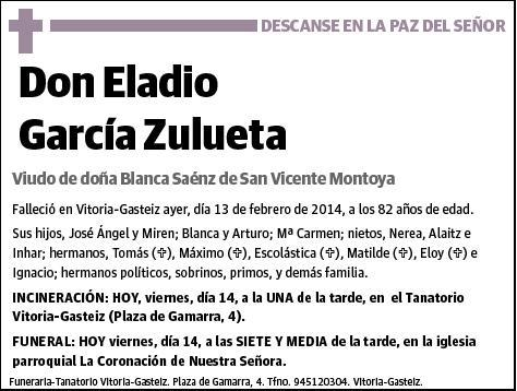 GARCIA ZULUETA,ELADIO