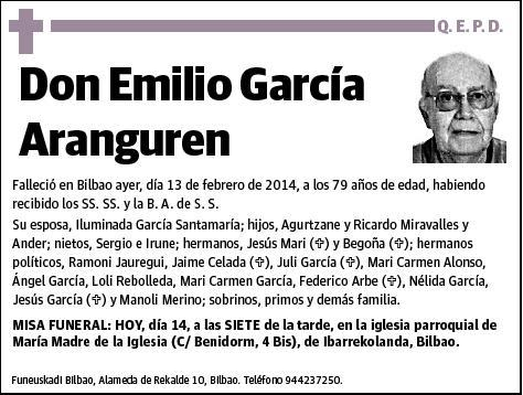 GARCIA ARANGUREN,EMILIO