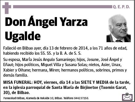 YARZA UGALDE,ANGEL