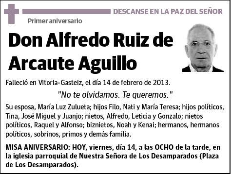 RUIZ DE ARCAUTE AGUILLO,ALFREDO