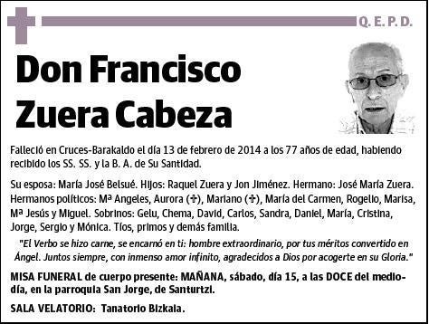 ZUERA CABEZA,FRANCISCO