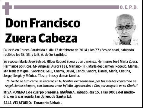 ZUERA CABEZA,FRANCISCO