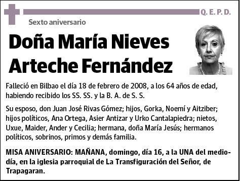 ARTECHE FERNÁNDEZ,MARIA NIEVES