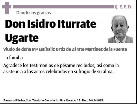 ITURRATE UGARTE,ISIDRO