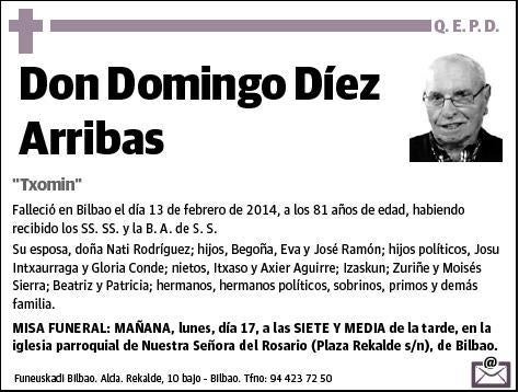 DIEZ ARRIBAS,DOMINGO