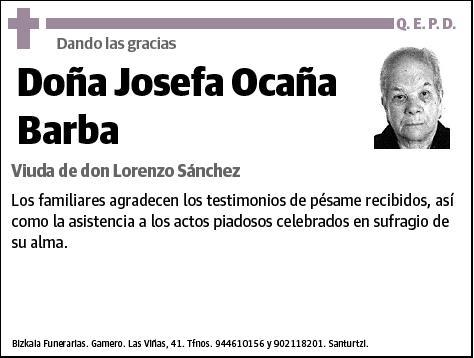 OCAÑA BARBA,JOSEFA