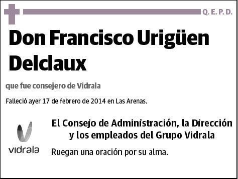 URIGÜEN DELCLAUX,FRANCISCO