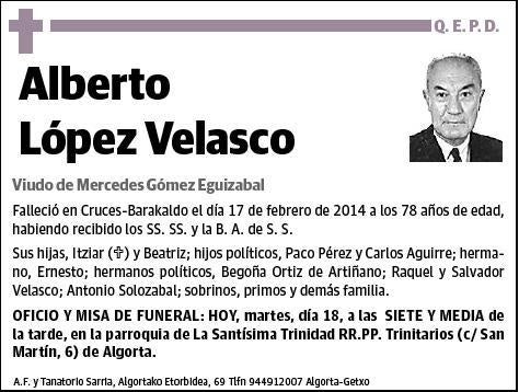 LOPEZ VELASCO,ALBERTO