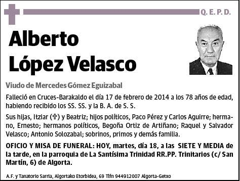 LOPEZ VELASCO,ALBERTO