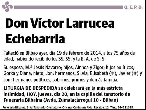 LARRUCEA ECHEVARRIA,VICTOR