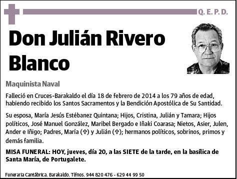 RIVERO BLANCO,JULIAN