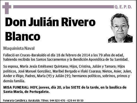 RIVERO BLANCO,JULIAN