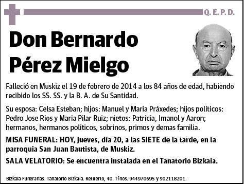 PEREZ MIELGO,BERNARDO