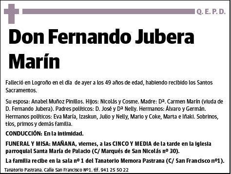 JUBERA MARIN,FERNANDO