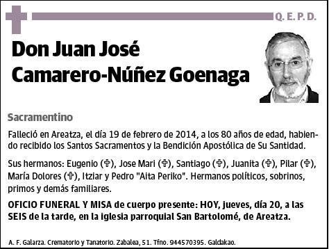 CAMARERO-NUÑEZ GOENAGA,JUAN JOSE