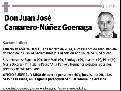 CAMARERO-NUÑEZ GOENAGA,JUAN JOSE