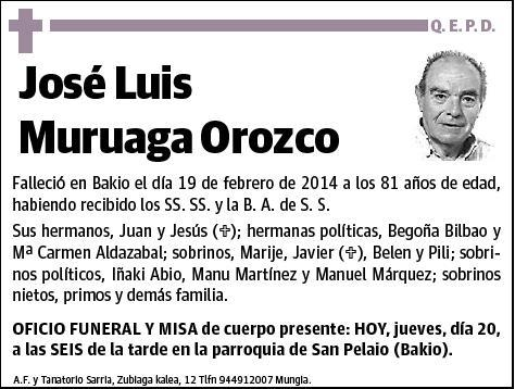 MURUAGA OROZCO,JOSE LUIS