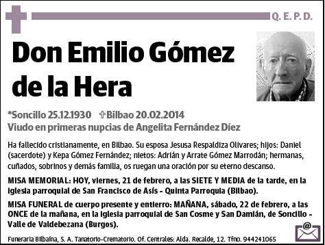 GOMEZ DE LA HERA,EMILIO