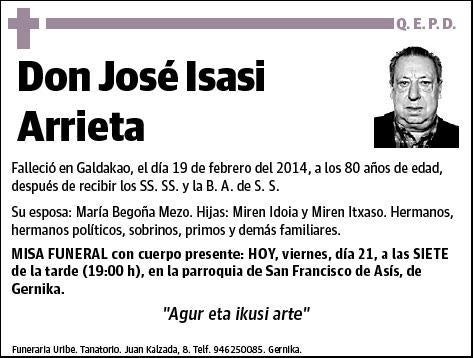 ISASI ARRIETA,JOSE