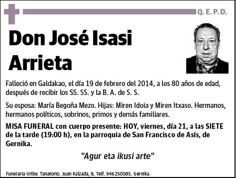 ISASI ARRIETA,JOSE