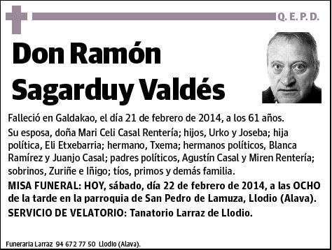 SAGARDUY VALDES,RAMON