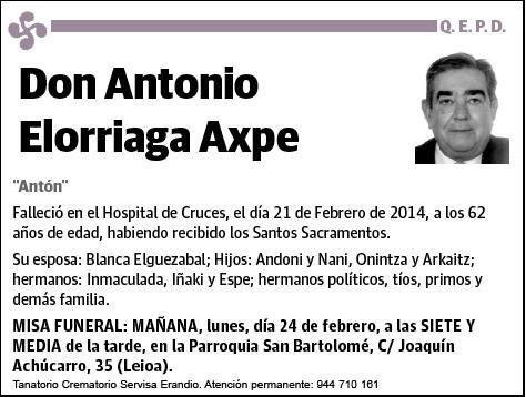 ELORRIAGA AXPE,ANTONIO