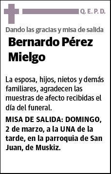 PEREZ MIELGO,BERNARDO