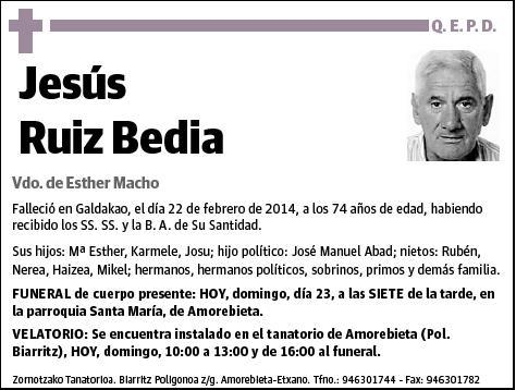 RUIZ BEDIA,JESUS