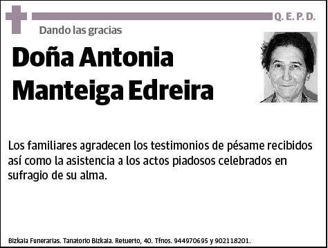 MANTEIGA EDREIRA,ANTONIA