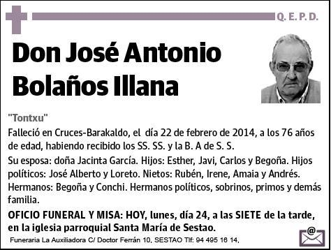 BOLAÑOS ILLANA,JOSE ANTONIO