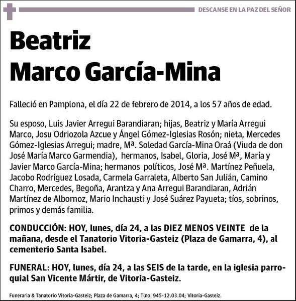 MARCO GARCIA-MINA,BEATRIZ