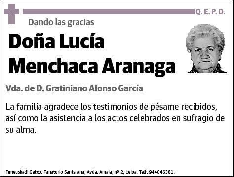 MENCHACA ARANAGA,LUCIA