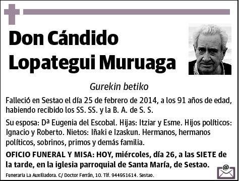 LOPATEGUI MURUAGA,CANDIDO