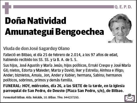 AMUNATEGUI BENGOECHEA,NATIVIDAD