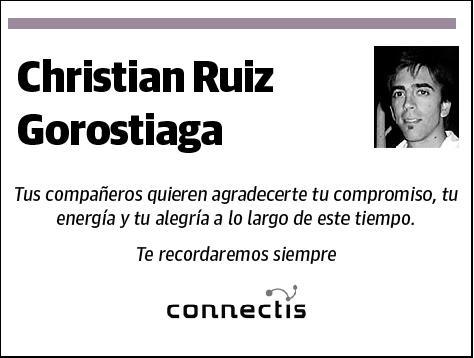 RUIZ GOROSTIAGA,CHRISTIAN